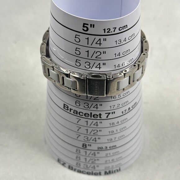 Skagen Watch Womens 30mm MOP Dial Steel White Silver Tone 6" Quartz New Battery - Picture 11 of 11